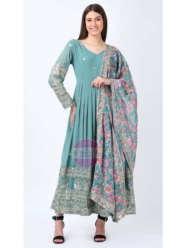Anarkali Gown with Dupatta