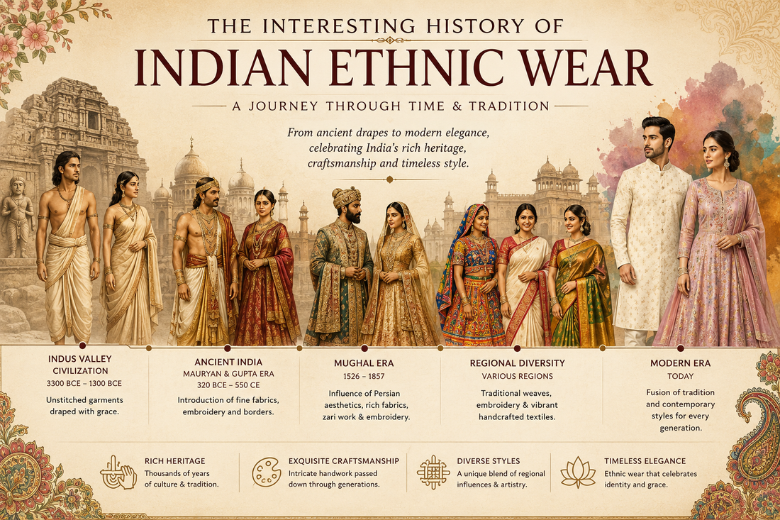 The Fascinating History of Indian Ethnic Wear: A Journey Through Time