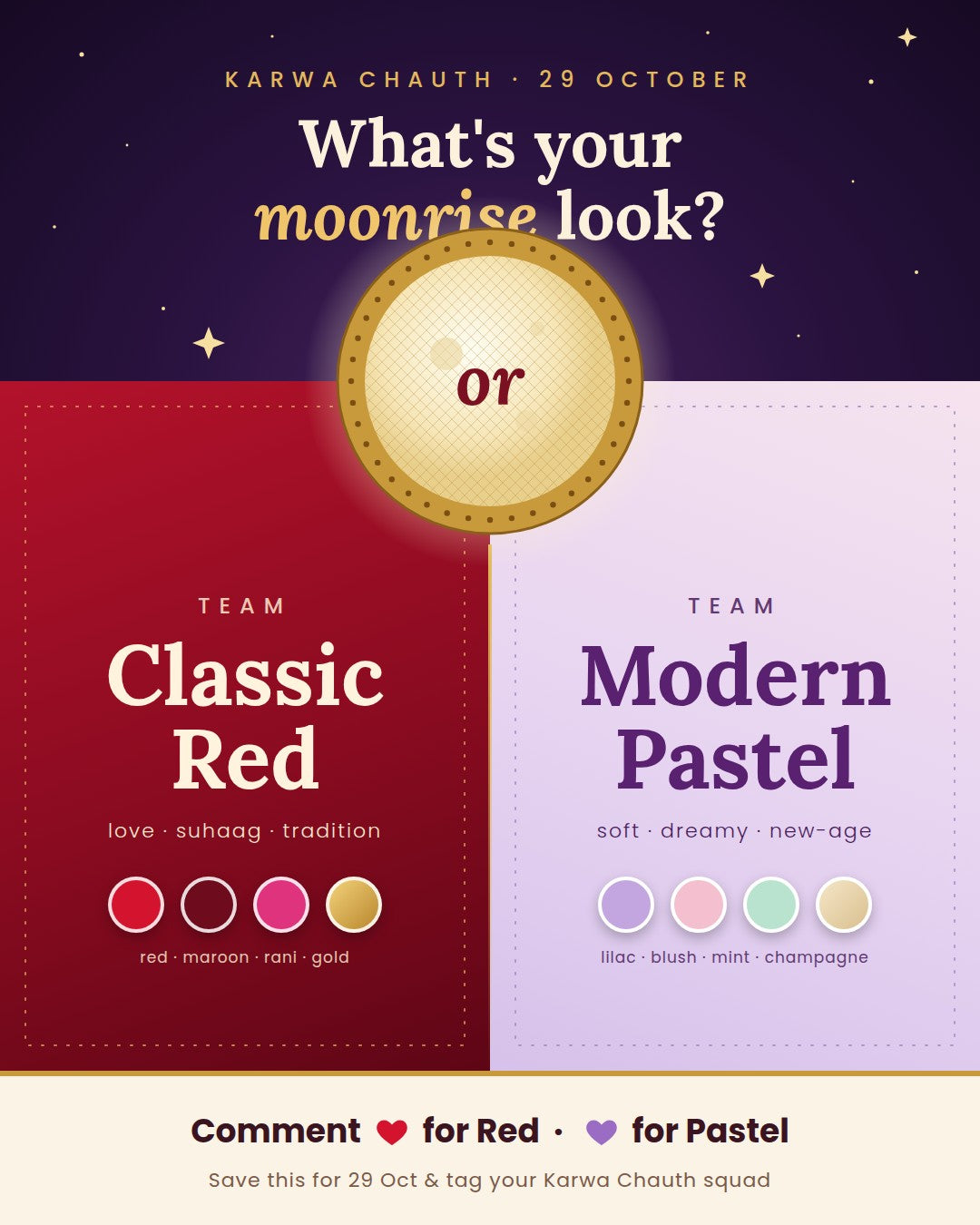 Red Meets Pastel: What to Wear This Karwa Chauth, From Timeless Tradition to Modern Glam