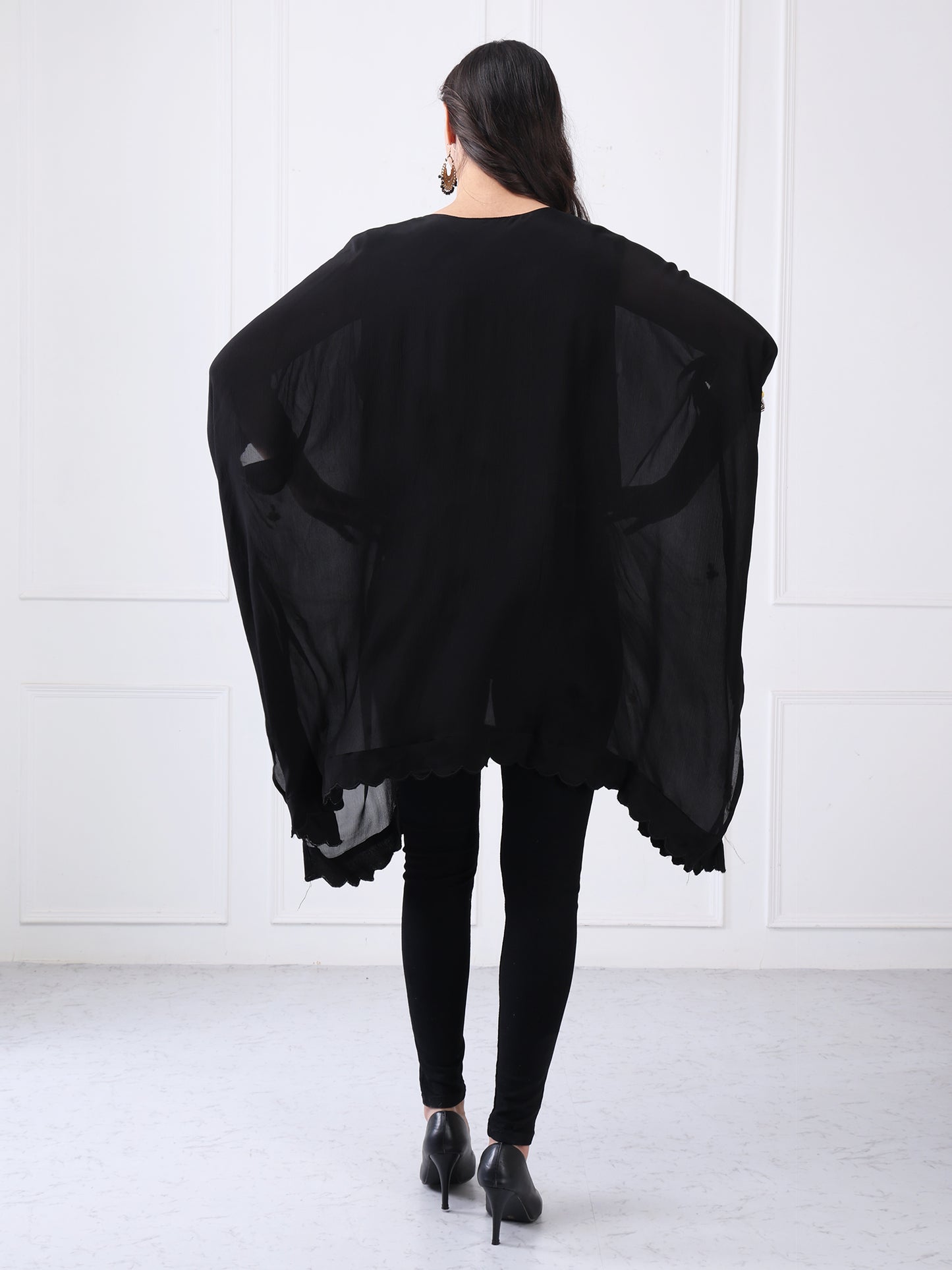 Black Embroided Kaftan