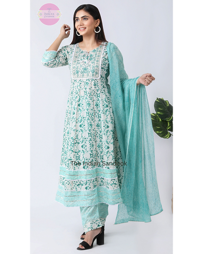 Summer Stylish  Anarkali Suit Set