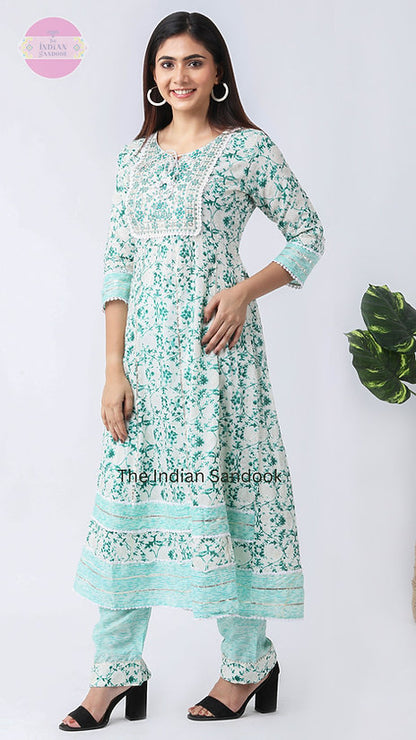 Summer Stylish  Anarkali Suit Set