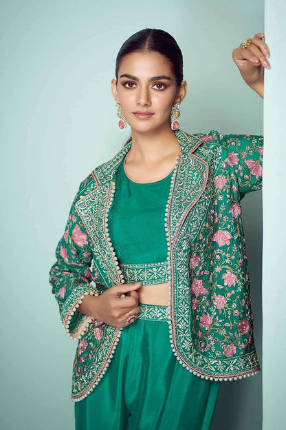 Partywear Indo Outfit with Jaket Top and Pants